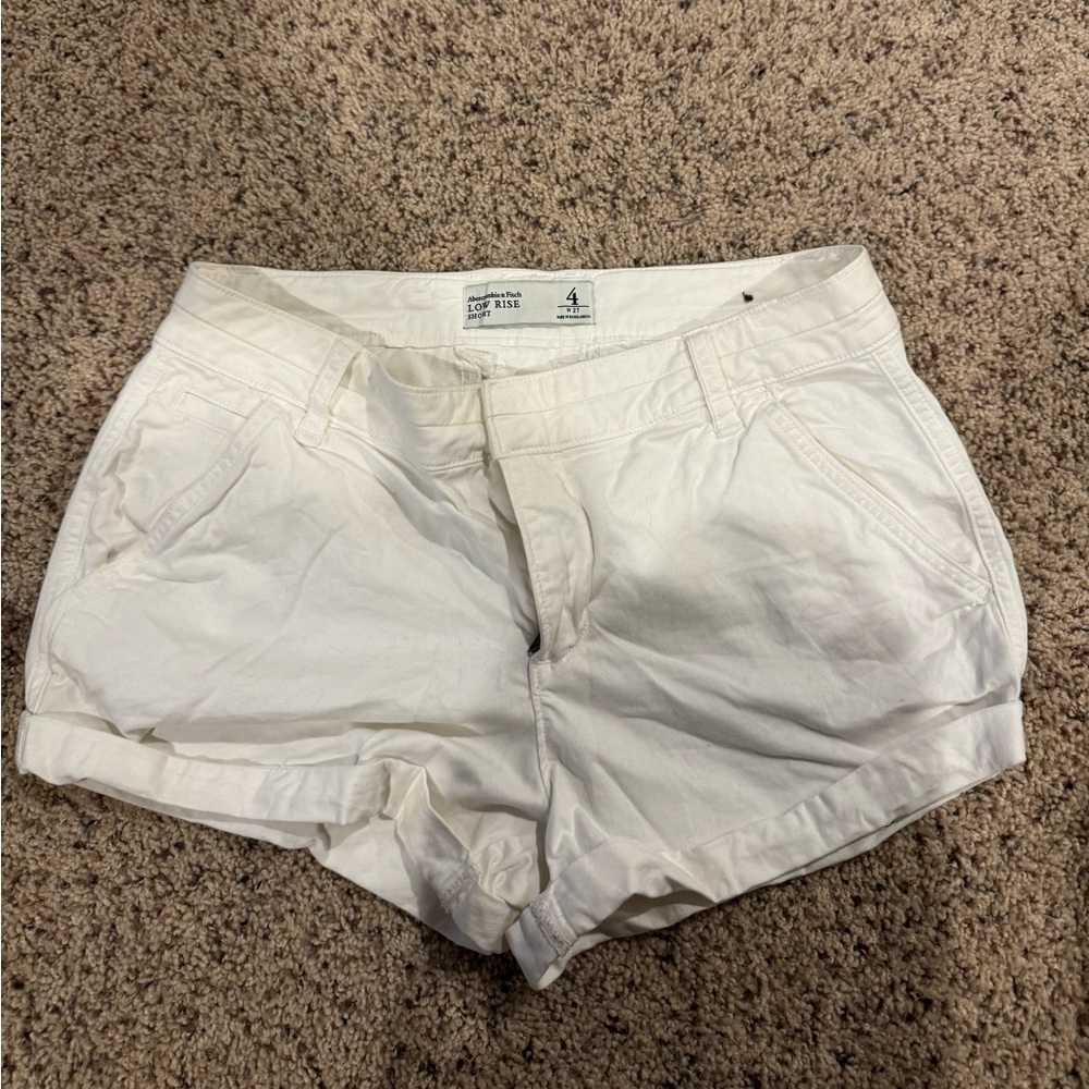 Abercrombie White Shorts